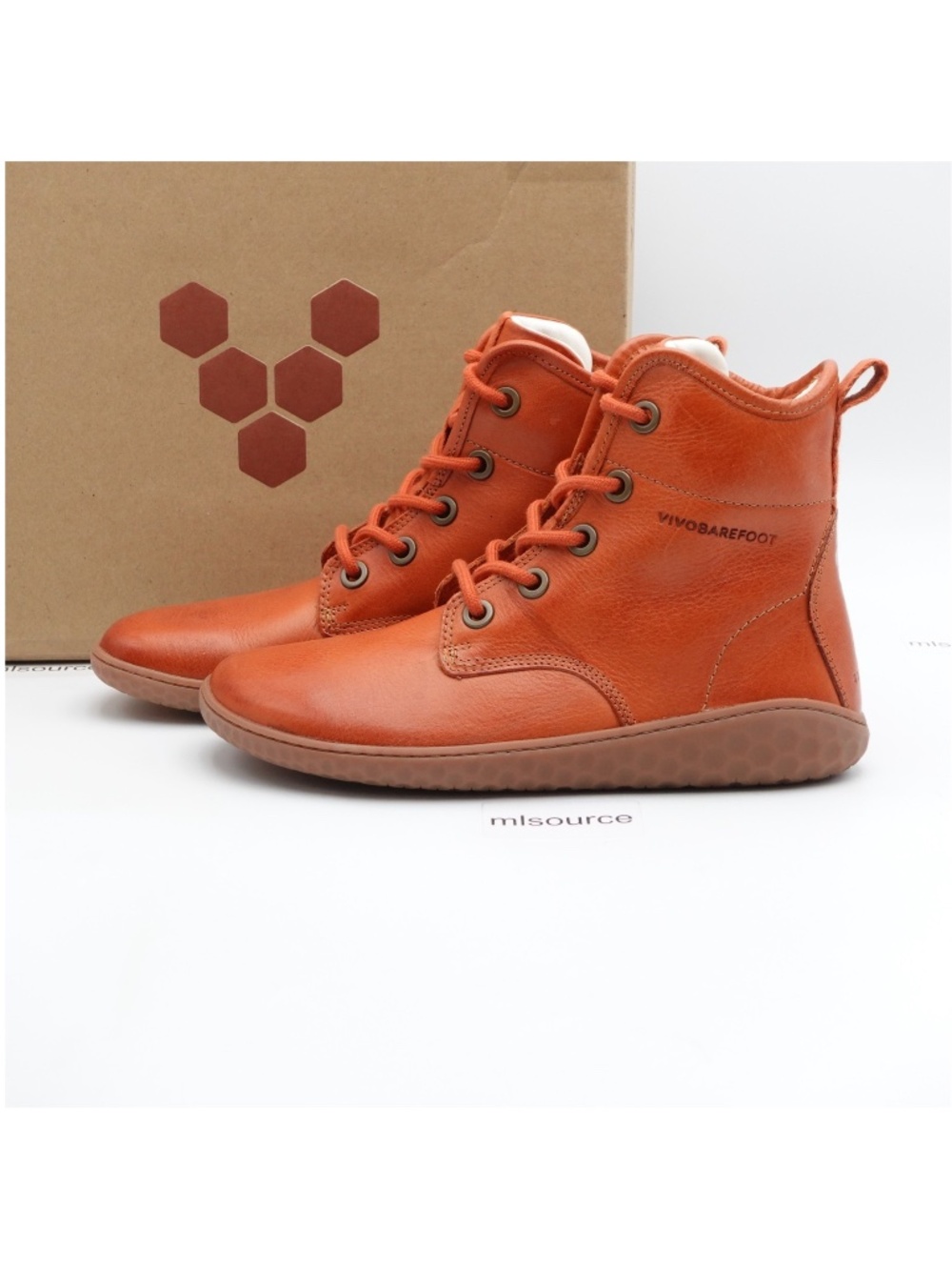 NEW VivoBarefoot Pilgrim Women's Leather Grounded Barefoot Boots 201134-01 Tan